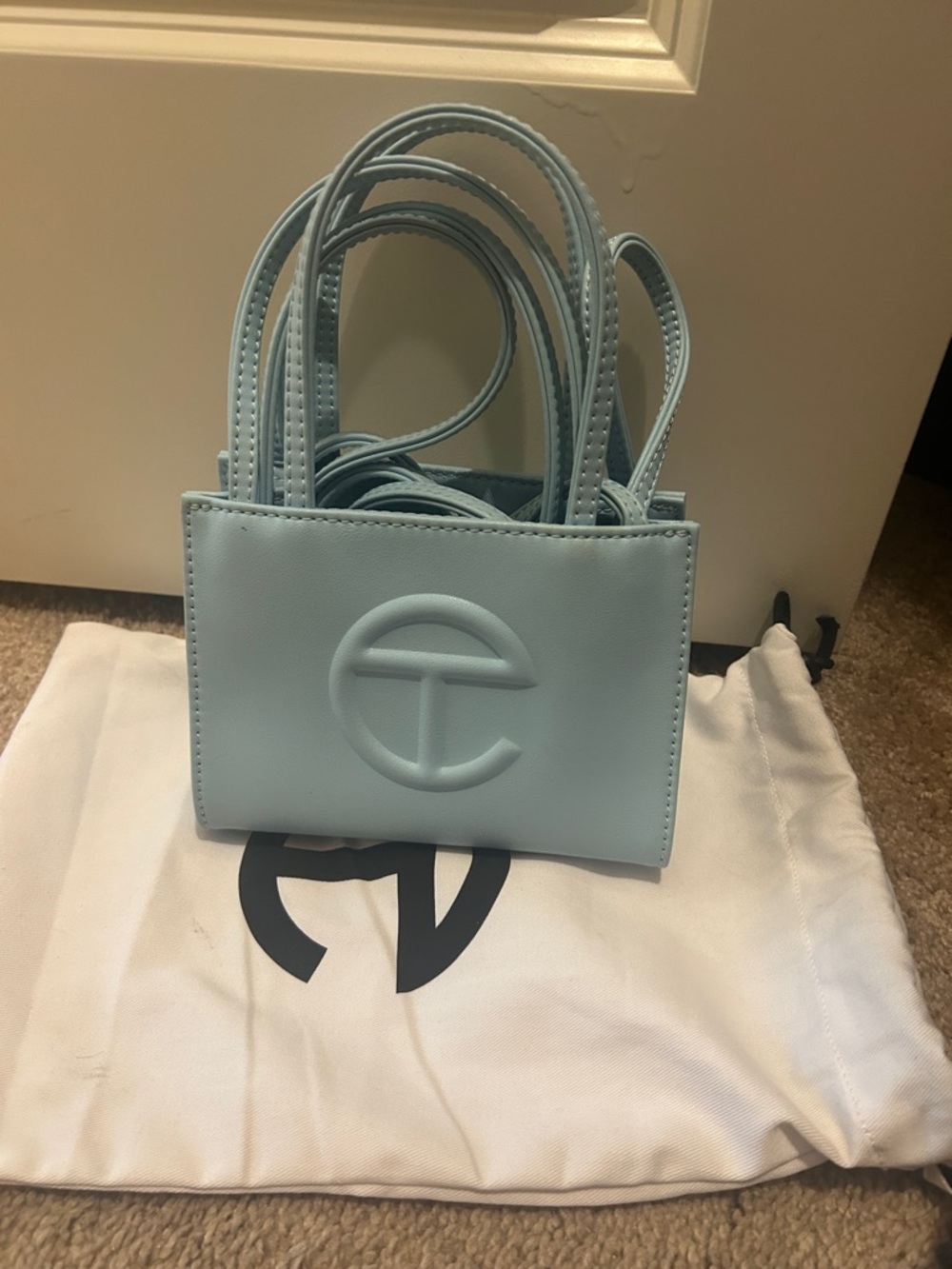 Telfar Small Bag in Pale Blue